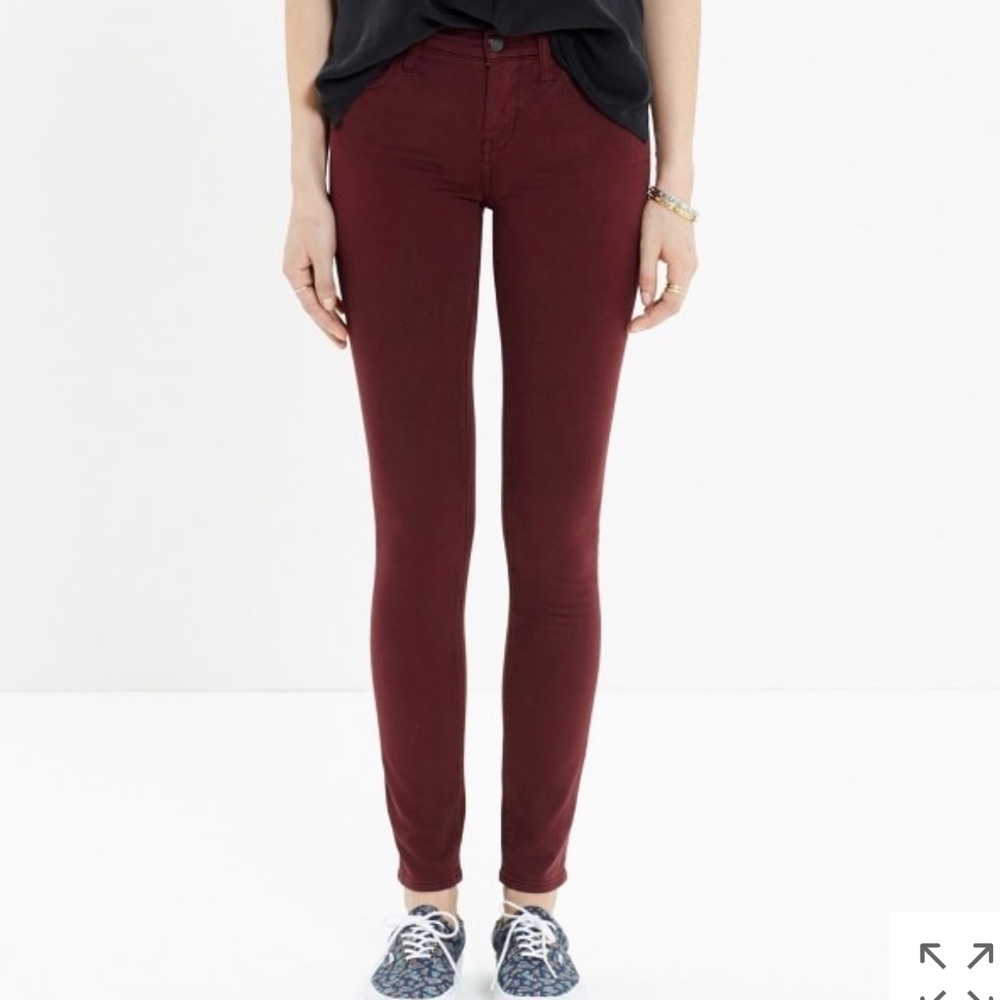 Madewell Sateens in Deep Plum